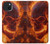 S4062 Fire Skull Case For iPhone 15 Plus