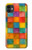 S4077 Water Color Painting Colorful Check Pattern Case For iPhone 11