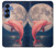 S4045 Dolphin Moon Night Case For Samsung Galaxy S25