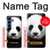 S4049 Cute Panda Stick Out Tongue Case For Samsung Galaxy S25