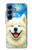 S4064 Smile Dog Van Gogh Starry Night Case For Samsung Galaxy S25
