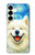 S4064 Smile Dog Van Gogh Starry Night Case For Samsung Galaxy S25 Plus