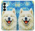 S4064 Smile Dog Van Gogh Starry Night Case For Samsung Galaxy S25 Plus
