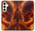 S4062 Fire Skull Case For Samsung Galaxy S24 FE