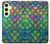 S4071 Colorful Mermaid Scale Case For Samsung Galaxy S24 FE