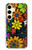 S4043 Colorful Flowers Cartoon Case For Samsung Galaxy S24