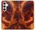 S4062 Fire Skull Case For Samsung Galaxy S24 Plus