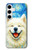 S4064 Smile Dog Van Gogh Starry Night Case For Samsung Galaxy S24 Plus