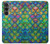 S4071 Colorful Mermaid Scale Case For Samsung Galaxy S23 FE