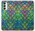 S4071 Colorful Mermaid Scale Case For Samsung Galaxy S23
