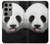 S4049 Cute Panda Stick Out Tongue Case For Samsung Galaxy S23 Ultra