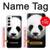 S4049 Cute Panda Stick Out Tongue Case For Samsung Galaxy S22