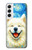 S4064 Smile Dog Van Gogh Starry Night Case For Samsung Galaxy S22