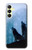S4053 Two Wolves Couple Howling Forest Case For Samsung Galaxy A25 5G