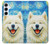 S4064 Smile Dog Van Gogh Starry Night Case For Samsung Galaxy A55 5G