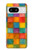 S4077 Water Color Painting Colorful Check Pattern Case For Google Pixel 8