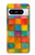 S4077 Water Color Painting Colorful Check Pattern Case For Google Pixel 8 pro