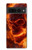 S4062 Fire Skull Case For Google Pixel 7 Pro