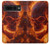 S4062 Fire Skull Case For Google Pixel 7 Pro