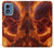 S4062 Fire Skull Case For Motorola Moto G Play 4G (2024)
