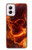 S4062 Fire Skull Case For Motorola Moto G Power 5G (2024)