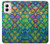 S4071 Colorful Mermaid Scale Case For Motorola Moto G Power 5G (2024)
