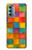 S4077 Water Color Painting Colorful Check Pattern Case For Motorola Moto G Stylus 5G (2022)