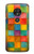 S4077 Water Color Painting Colorful Check Pattern Case For Motorola Moto G7 Power