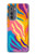 S4037 Colorful Zebra Pattern Case For Motorola Edge (2022)