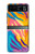 S4037 Colorful Zebra Pattern Case For Motorola Razr 40