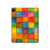 S4077 Water Color Painting Colorful Check Pattern Hard Case For iPad Pro 12.9 (2022, 2021, 2020, 2018), iPad Air 13 (2025, 2024)