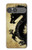 S1482 Black Dragon Painting Case For Sony Xperia 10 VII, 10 VIII