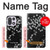 S2544 Japanese Kimono Style Black Flower Pattern Case For OnePlus 15