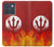 S2803 Fire Red Devil Spear Symbol Case For Motorola Edge 70