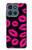 S2933 Pink Lips Kisses on Black Case For Motorola Moto G (2026), G Play (2026)