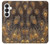 S3691 Gold Peacock Feather Case For Samsung Galaxy S26