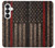 S3804 Fire Fighter Metal Red Line Flag Graphic Case For Samsung Galaxy S26
