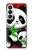 S3929 Cute Panda Eating Bamboo Case For Samsung Galaxy S26