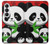 S3929 Cute Panda Eating Bamboo Case For Samsung Galaxy S26