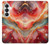 S4012 Red Marble Gold Veins Case For Samsung Galaxy S26