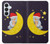 S2849 Cute Sleepy Owl Moon Night Case For Samsung Galaxy S26 Plus