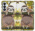S3138 Cute Baby Sloth Paint Case For Samsung Galaxy S26 Plus