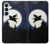 S3289 Flying Pig Full Moon Night Case For Samsung Galaxy S26 Plus