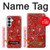 S3354 Red Classic Bandana Case For Samsung Galaxy S26 Plus