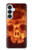 S3881 Fire Skull Case For Samsung Galaxy S26 Plus