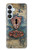 S3955 Vintage Keyhole Weather Door Case For Samsung Galaxy S26 Plus