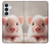 S3979 Cute Baby Pig Case For Samsung Galaxy S26 Plus