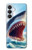 S4004 Oil Color Painting Giant Shark Case For Samsung Galaxy S26 Plus