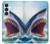 S4004 Oil Color Painting Giant Shark Case For Samsung Galaxy S26 Plus