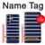 S2767 Navy White Striped Case For Samsung Galaxy S26 Ultra